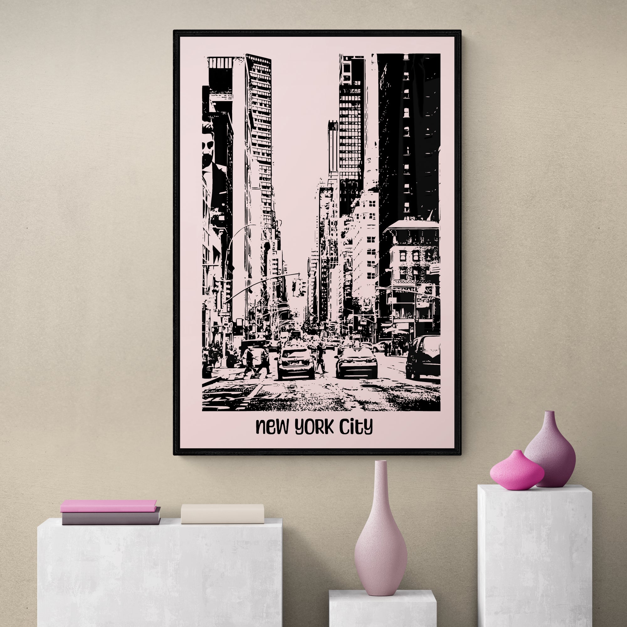 New York City Vintage 1980s Poster